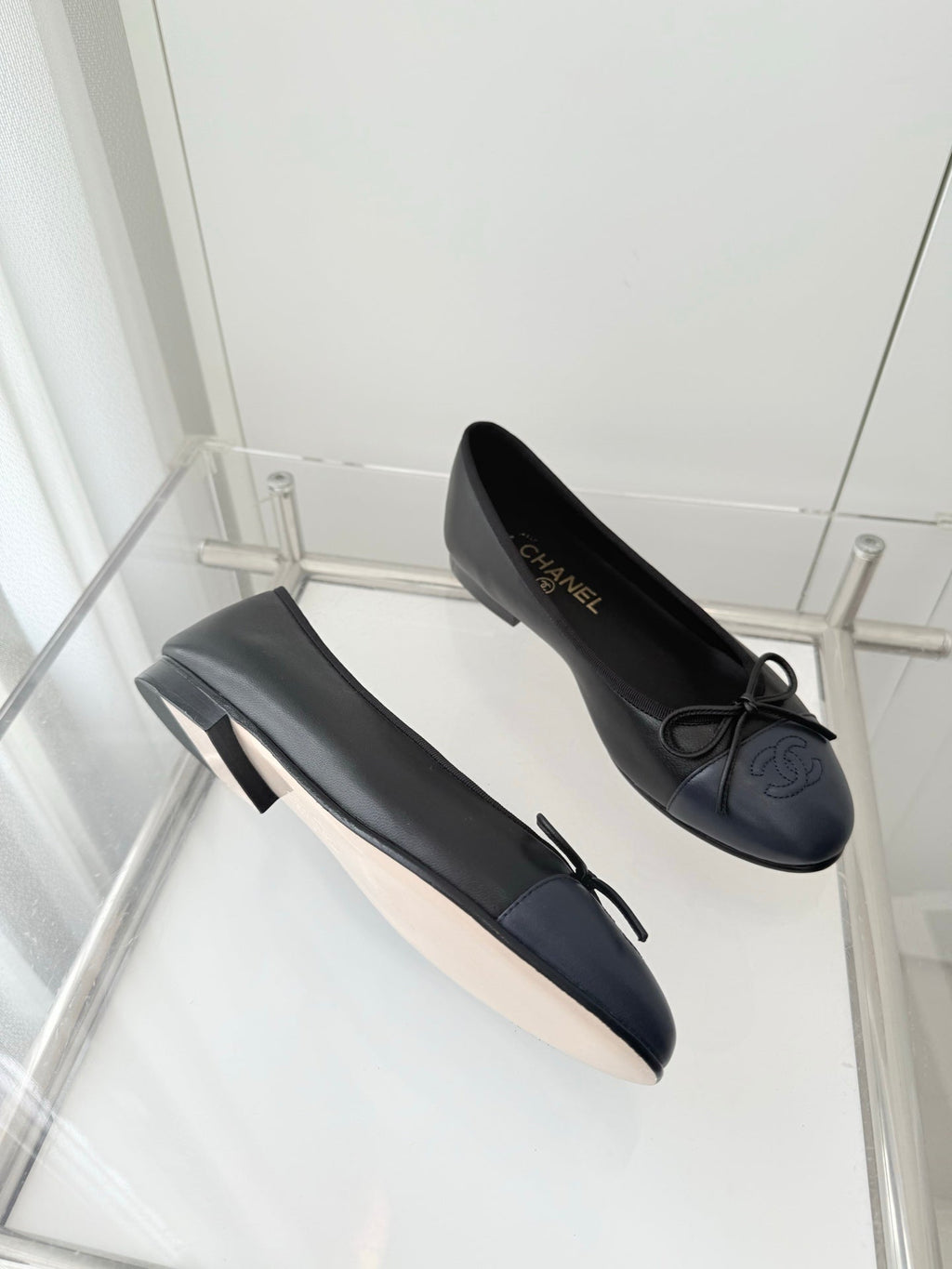 ballet flats black lambskin 566817