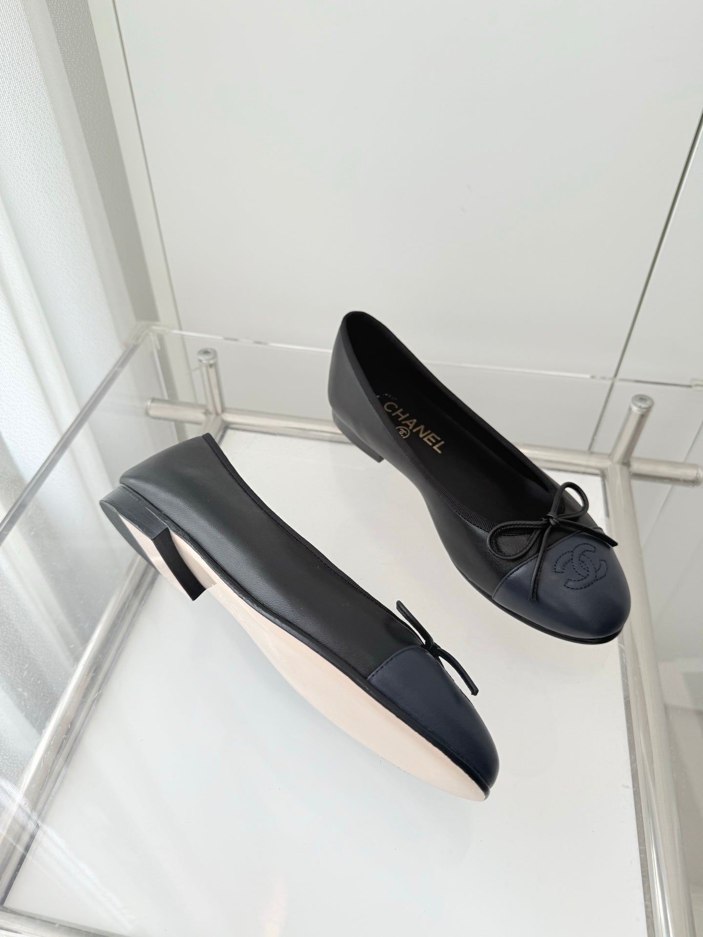 ballet flats black lambskin 566817