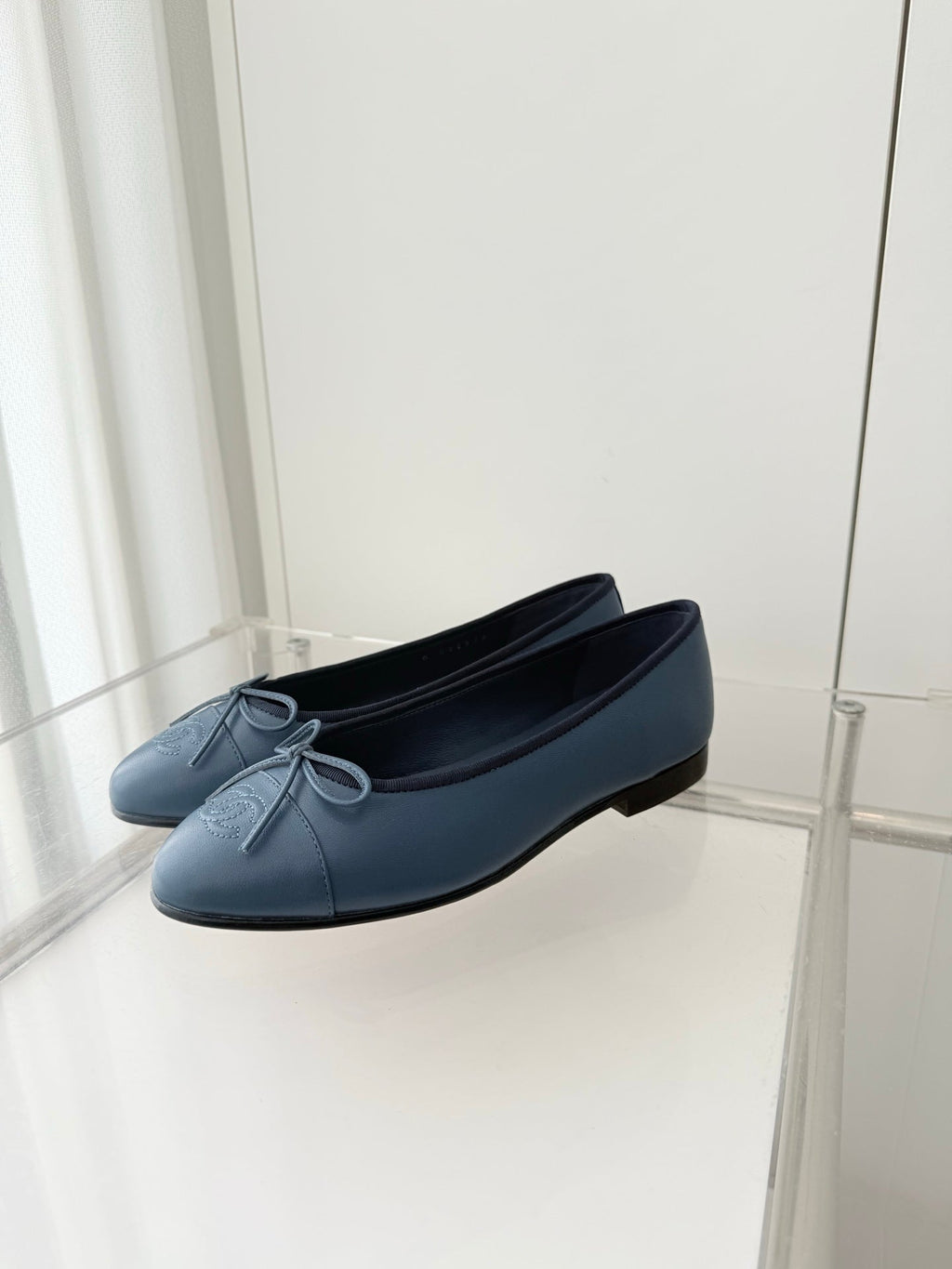 ballet flats blue lambskin 566816