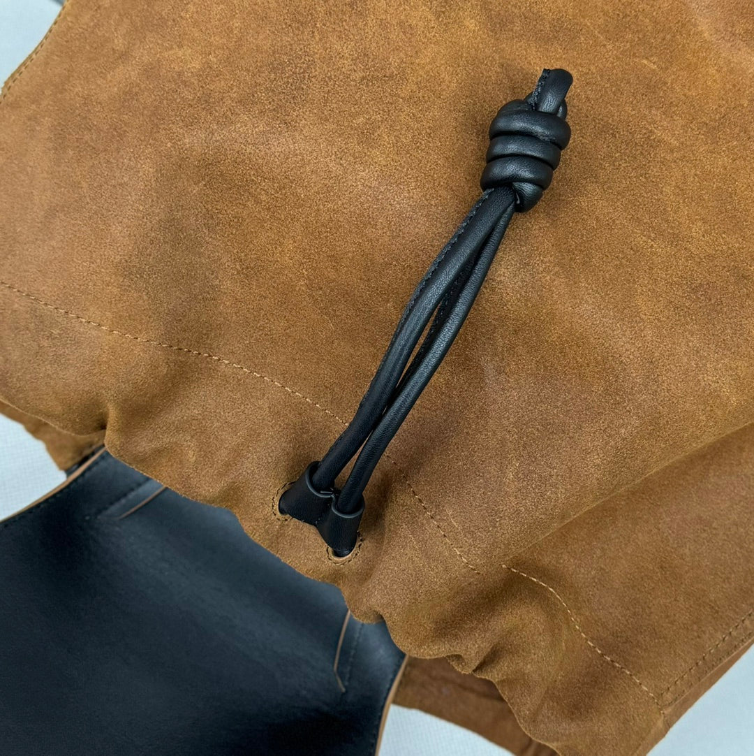 Loewe Flamenco BackPack 36 Brown Suede 274692