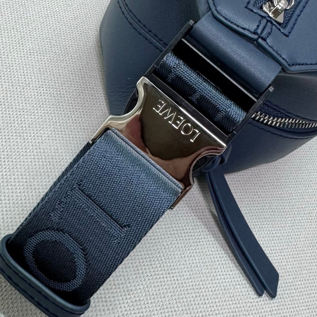 Loewe Classic 32cm Waist Bag Blue Calfskin Leather 274664