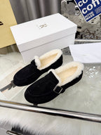 The Row 2025 Loafers Black Wool 576841