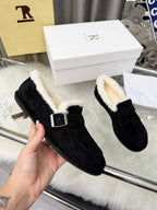 The Row 2025 Loafers Black Wool 576841