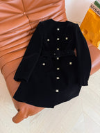 Chanel Vintag-style Velet Black Dress 315380