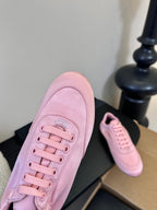 Prada Classic Retro Sneakers – Sport & Casual Style Pink in Sheepskin Fabric 580379