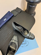 PRADA New Pumps Granite Gray in Goatskin 580374