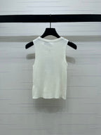 CHANEL 26 CHAIN KNIT VEST BLACK WOOL 335389