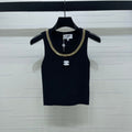 CHANEL 26 CHAIN KNIT VEST WHITE WOOL 335390