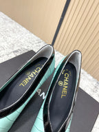 Chanel 26 Closed-Toe Slingback Mint Green in Cowhide 591408