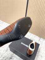 Chanel 26 Closed-Toe Slingback Brown in Cowhide 591407
