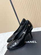 Chanel 26 Closed-Toe Slingback Black in Cowhide 591406