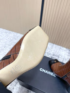 CHANEL Fall/Winter Chelsea Brown Short Boots in Cowhide 591405
