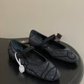 Hermes 26 Light Ballet Flat Metallic Black in Suede 594341