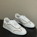 Hermes 26 Match Sneakers White Brown in Calfskin 594339