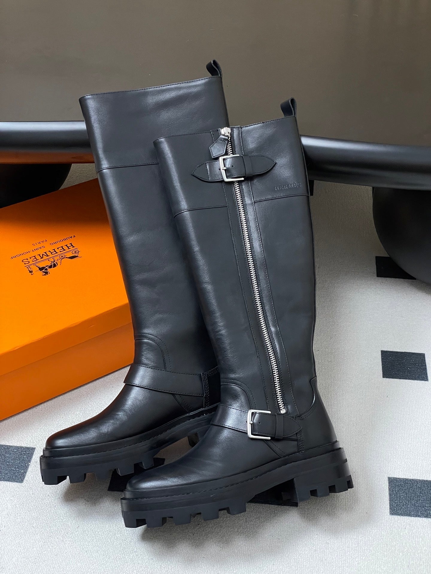 HM JAIME BOOT IN BLACK CALFSKIN