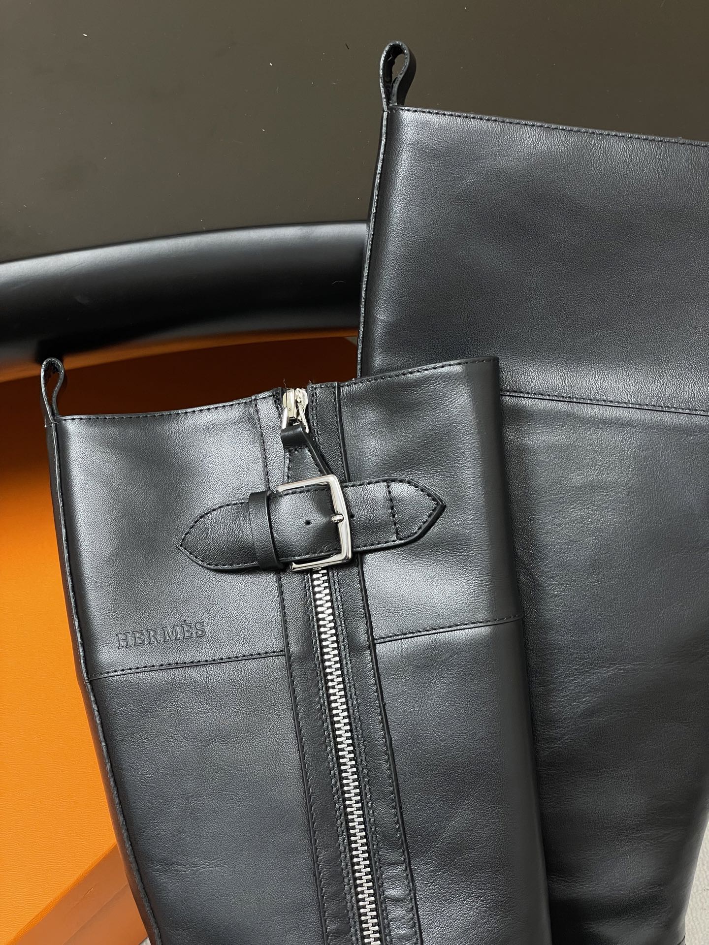 HM JAIME BOOT IN BLACK CALFSKIN