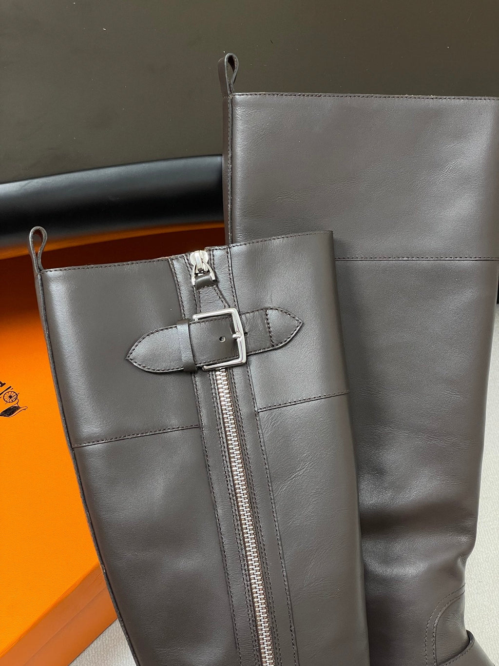 HM JAIME BOOT IN DARK BROWN CALFSKIN