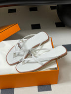 HM Miss Sandal White in Calfskin 593825