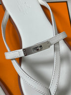 HM Miss Sandal White in Calfskin 593825