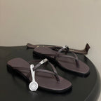 HM Miss Sandal Dark Brown in Calfskin 593824