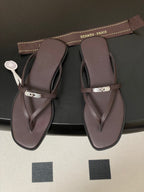 HM Miss Sandal Dark Brown in Calfskin 593824