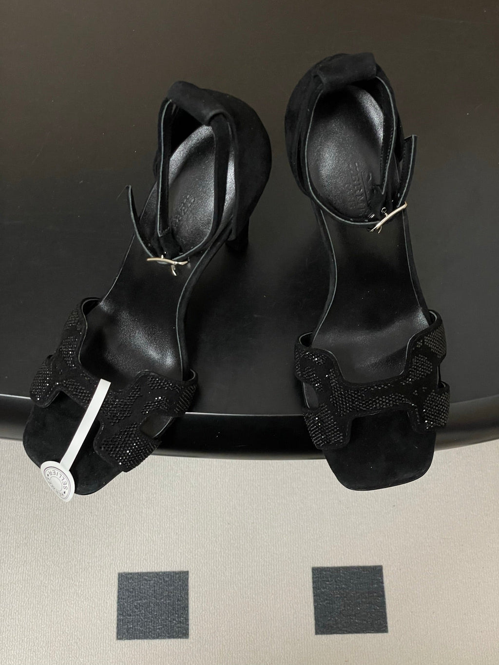 HM Joy Sandal 100 Black in Suede 593803