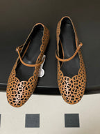 HM 26S Meli Ballet Flats Brown in Cowhide 593799