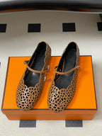 HM 26S Meli Ballet Flats Brown in Cowhide 593799