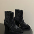 HM Lissa Chelsea Boots 70 Black in Suede 593784