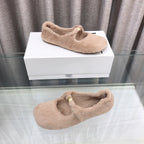 Loewe 2026 Ballet Flat Bei?ge in Wool 597431