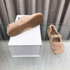 Loewe 2026 Ballet Flat Bei?ge in Wool 597431