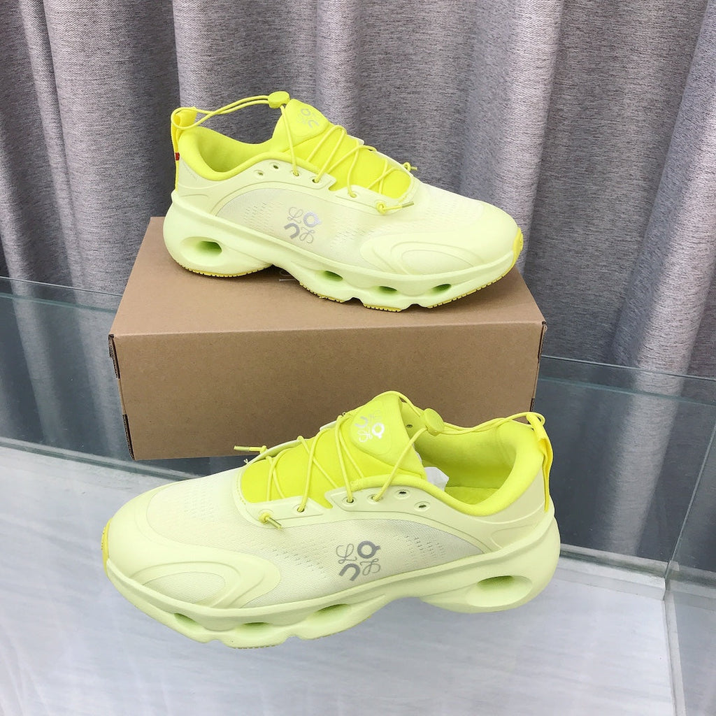 Loewe 2025 x On Cloud Solo Running Sneakers Green Nylon Calfskin 597428