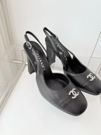 Chanel 26 High Heels Black 90 in Lambskin 597388