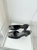 Chanel 26 High Heels Black 50 in Lambskin 597329
