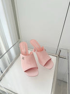 Chanel 26 Sandal 90 Pink in Patent Leather 597371