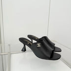 Chanel 26 Sandal 70 Black in Lambskin 597364