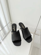 Chanel 26 Sandal 70 Black in Lambskin 597364