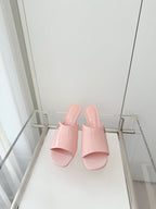 Chanel 26 Sandal 70 Pink in Patent Leather 597363