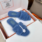 HM Oran Sandal Blue Wool 598199