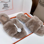 HM Oran Sandal Gray Wool Velvet 598196