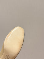 Chanel 26 Newest Runway Style Riding Beige Boots in Cowhide 598319