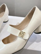 CD Mary Jane High Heels 40 White in Patent leather 598179