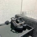 Chanel 26 Platform Chain Sandals Black in Lambskin 602503
