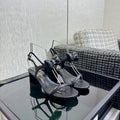 Chanel 26 Bow Heels Black in Lambskin 602501