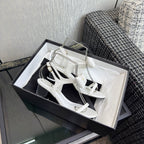 Chanel 26 Bow Heels White in Lambskin 602500