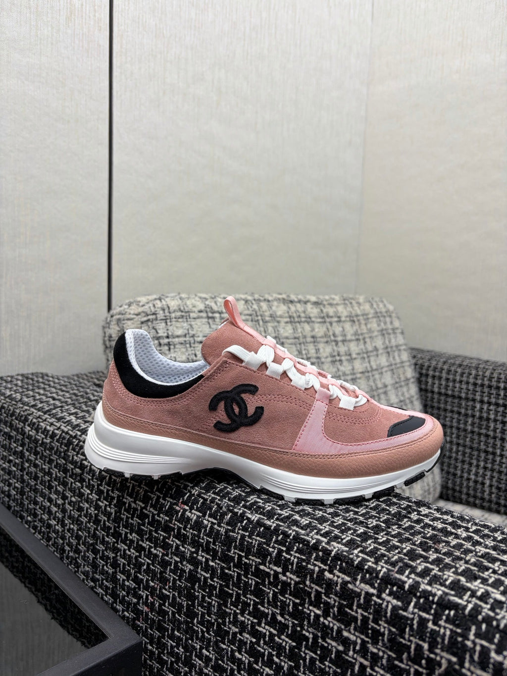 Chanel 26 Quilted Classic Sneaker Pink in Lambskin 602475