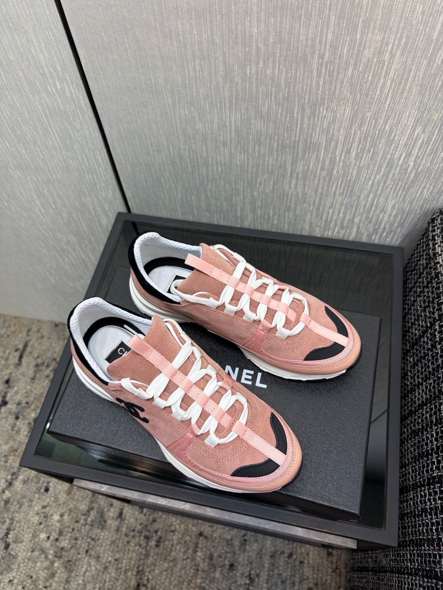 Chanel 26 Quilted Classic Sneaker Pink in Lambskin 602475