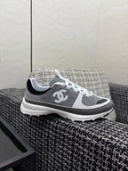 Chanel 26 Quilted Classic Sneaker Gray in Lambskin 602474