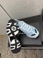 Chanel 26 Quilted Classic Sneaker Blue in Lambskin 602473