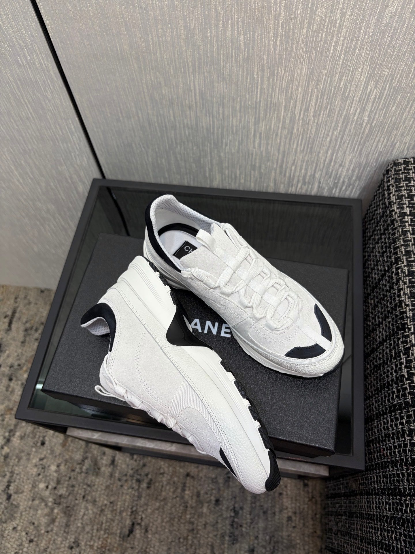 Chanel 26 Quilted Classic Sneaker White in Lambskin 602472